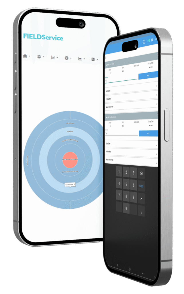 FSA Field Sales Automation dashboard on a mobile for B2B eCommerce automation software